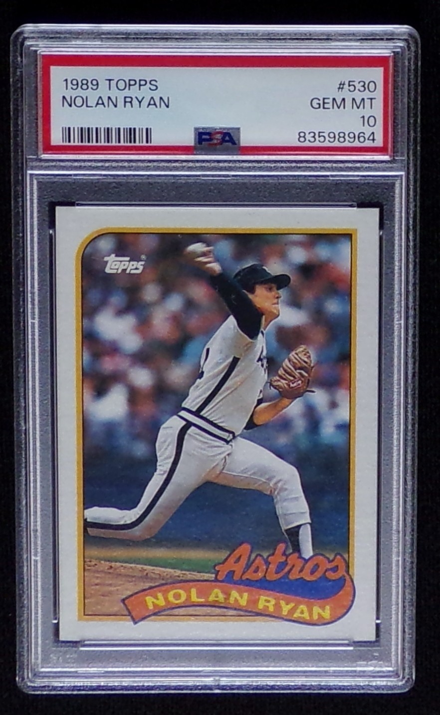 1989 TOPPS NOLAN RYAN #530   PSA 10  **  GEM -MT  **