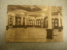 Vintage  RPPC,  Artvue Card of  E.B.Crocker Gallery Ballroom~Sacramento