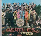 Beatles "Sgt Peppers" 1980's UK Parlophone 2 Box Label Stock Copy LP w/ Insert