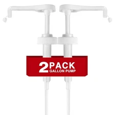 2 Pack Leak Proof Gallon Jug Pump Dispenser, 38-400 Pump for Gallon Jug - Lot...