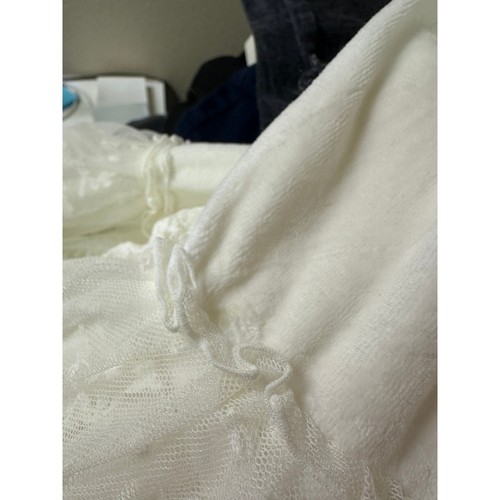 Hopeless Romantic Robe Womens Size L/XL Cream Lace Trim Victorian Dressing Gown - Picture 10 of 10