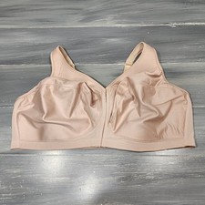 Glamorise Bra 1265 Magic Lift Front Close Back Support Bra 50F Beige