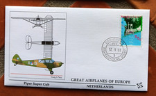 NETHERLANDS PIPER SUPER CUB GREAT AIRPLANES OF EUROPE 1988 FLEETWOOD CACHET FDC