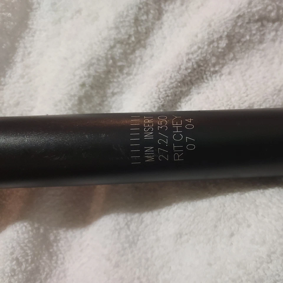 Tija de sillín de carretera Ritchey Pro 2 pernos de aluminio negro 27,2 350 Foto 2 de 4