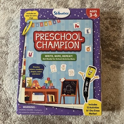 Skillmatics Preschool Champion 12 Activities And 1 Dry Erase Marker