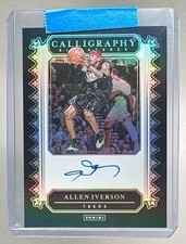 Allen Iverson 2023 Panini Hoops #11 Calligraphy Signatures Auto