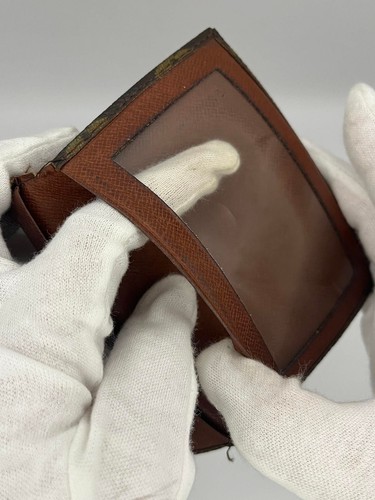 Louis Vuitton Monogram Card Wallet Card Case Leather Brown USED E1213-5 - Picture 19 of 24