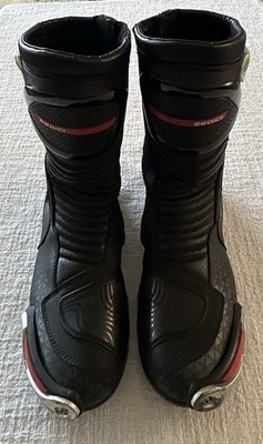 Sedici Chicane Motorcycle Mens Size 12 45 Black Tall Street Touring Boots 126365