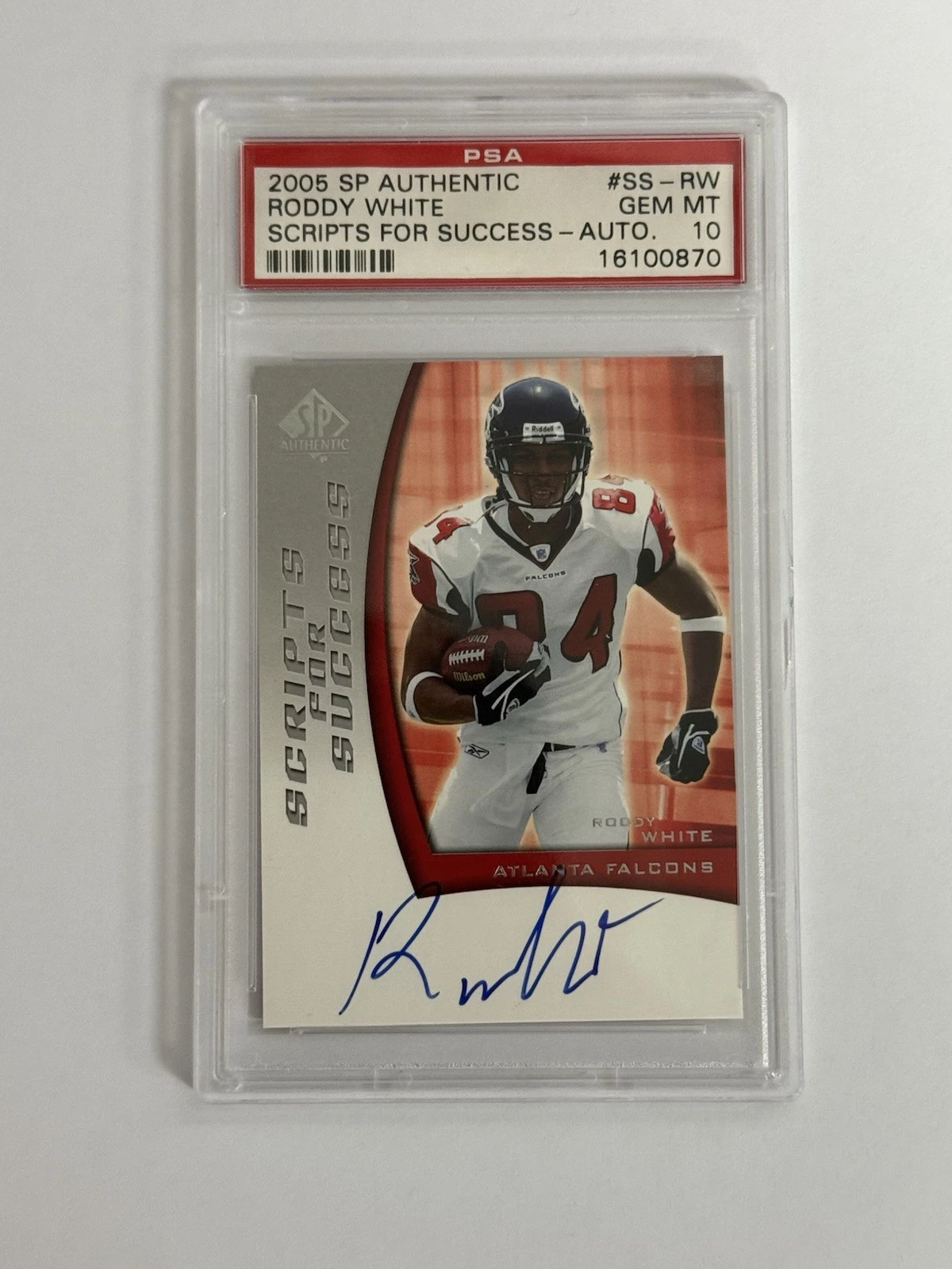 Roddy White SP Authentic Scripts for Success Autograph #SSRW Base