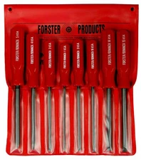 Forster Products Gunsmith 8-Screwdriver Set - 001201 Hollow Ground Tools Red