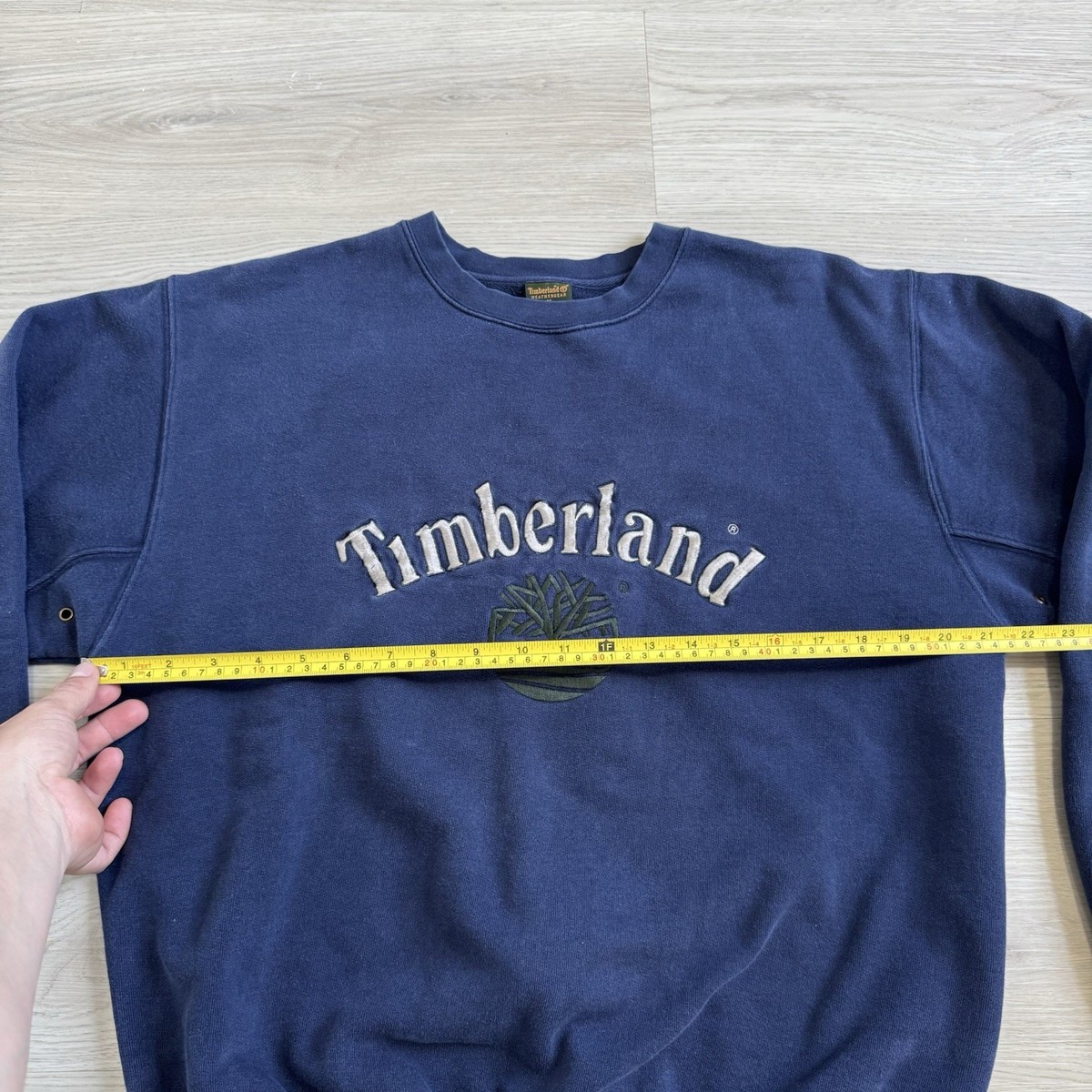 Vintage Timberland Mens Sweatshirt Navy Crewneck 90