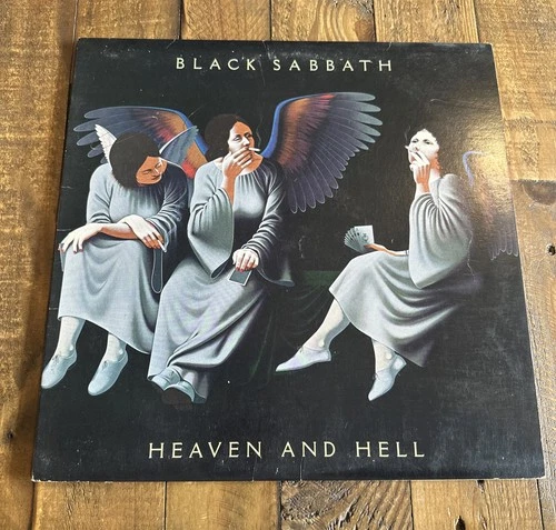 Vintage 1980 Black Sabbath Heaven And Hell 12" Album, Vinyl, LP, Record