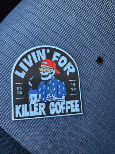 Dutch Bros Sticker • "Livin' for Killer Coffee" Skelett 20. August 2025 Release