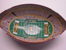 1990s Mr. Peanut Planters Football Shaped Collectible Snack Bowl Nuts Candy Vtg