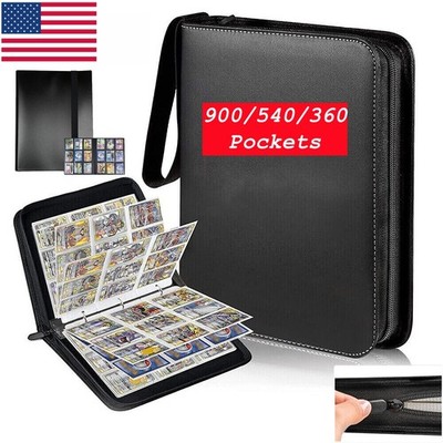 Sports Card Binder 9-Pocket Album - 360 540 900 Cards Capacity for Trading  Cards | eBay