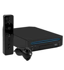 Wii - Nintendo Wii Console Black with Remote Controller + HDMI Port