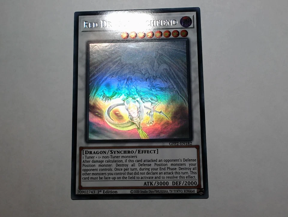 Yugioh ROTDRACHEN-ERZUNTERWELTLER , gfp2-en182 Ghost Rare englisch NM 1. Auflage - Bild 4 von 4
