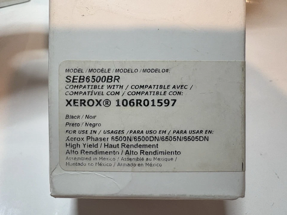 Toner Cartridge for Xerox Phaser 6500N 6500DN 6505N 6505DN Color Y M B C Lot Of4 - Image 4 of 4