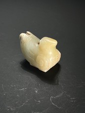 鸟白玉中国风雕像、雕像| eBay