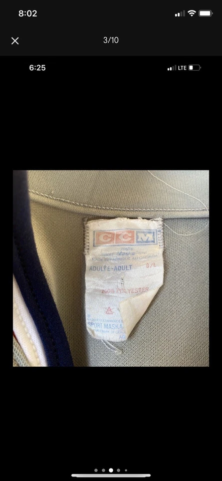 Camiseta deportiva vintage de los Tigres de Detroit de los 80 principios de los 90 talla grande gris CCM MLB Foto 3 de 4