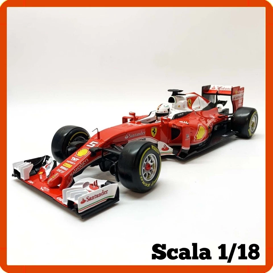 Modellino auto statico scala 1/18 diecast FERRARI SF16-H VETTEL Bburago Burago - Immagine 3 di 4