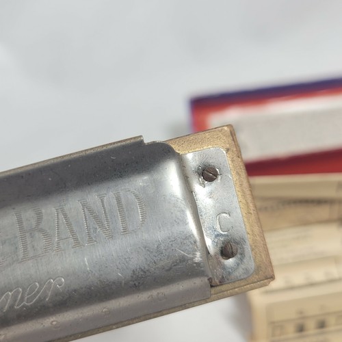 Vintage M. Hohner Marine Band 1896 Harmonicas Keys Bb & C 1876 - 第 8/11 張圖片