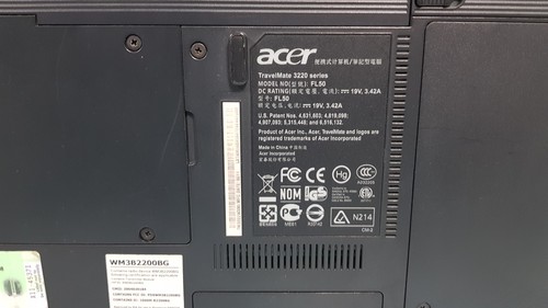 Acer travelmate 3220 14" Laptop Intel Pentium M 512MB 100GB, NO OS - Picture 7 of 17