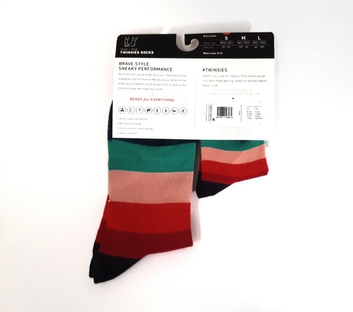 Pair of Thieves Men's Dad Kid Twinsies Socks Simon Ese Size S 18mo-3yrs Striped - Picture 3 of 5
