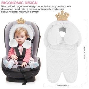 Baby Kid Crown Car Seat Stroller Pram Soft Head Neck Body Support