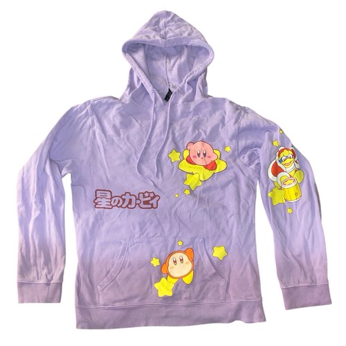 Lila Kirby Hoodie Langarm Unisex Jugend XL Nintendo Retro NES - Bild 1 von 5