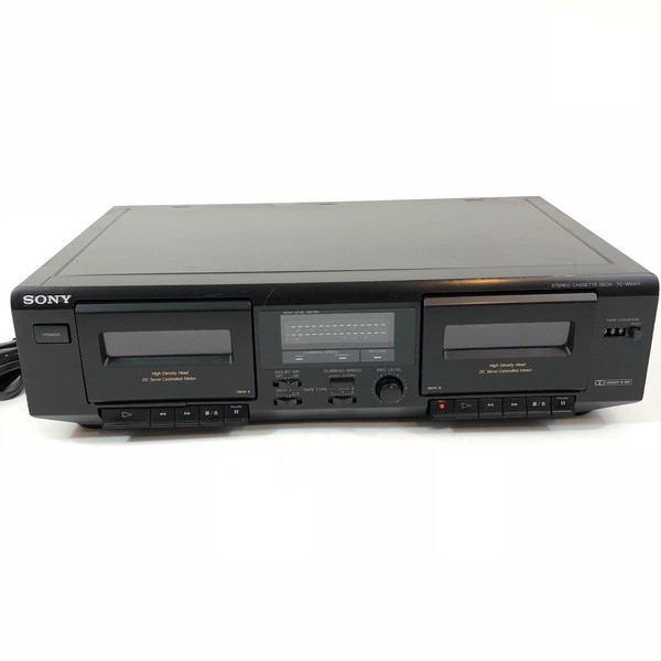 Sony Cassette Player Recorder Stereo Dual Double Deck Tcwe471 eBay