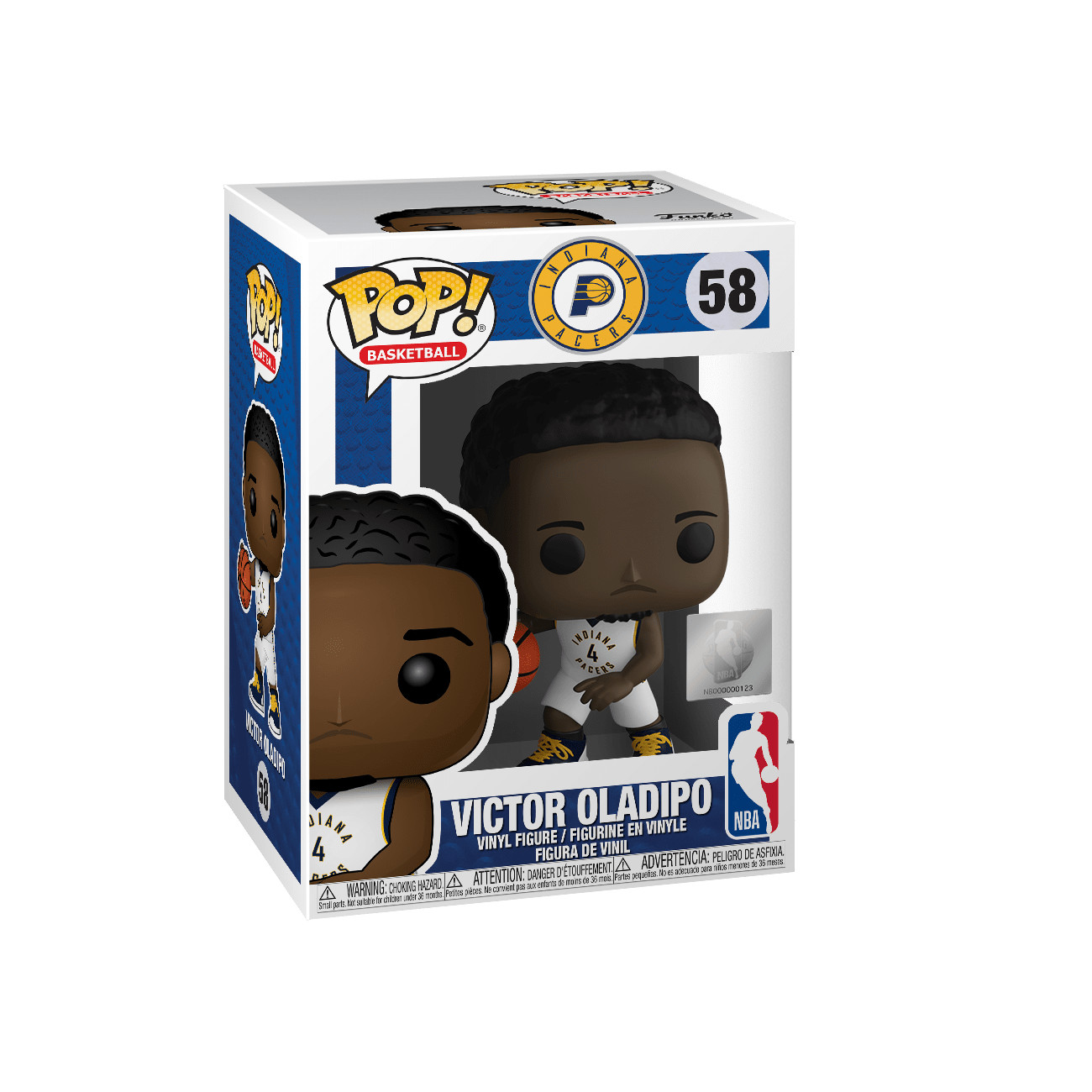Funko Pop! Figura De Juguete De Bobble De Vinilo De Victor Oladipo De Los Indiana Pacers De La Nba #58