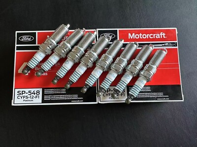 8PCS OEM Platinum Spark Plugs SP-548 CYFS12F1 For F150 5.0 V8 2.5L Mustang SP548