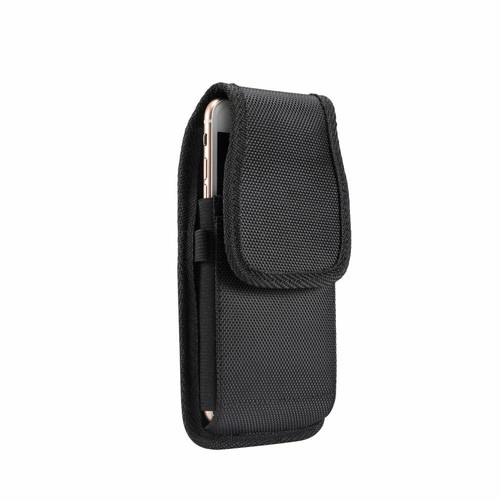 for Nokia 230 Microsoft Nokia 230 Belt Case Cover Vertical Leather & Nylon - Picture 3 of 6