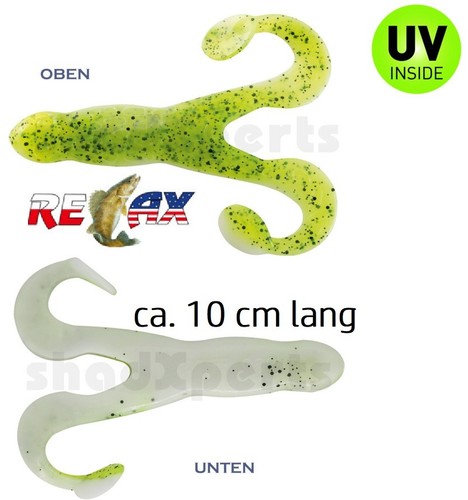 2 Relax Turbo Twister 4" Frog Frosch 10 cm DTT 8 cm Gummiköder Barsch Hecht - Bild 23 von 99