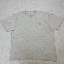 Carhartt T Shirt Mens XL Gray Tee Short Sleeve Pocket Original Fit K87 HGY