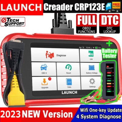LAUNCH CRP123E Car OBD2 Scanner Check Engine ABS SRS AT Diagnostic Battery test