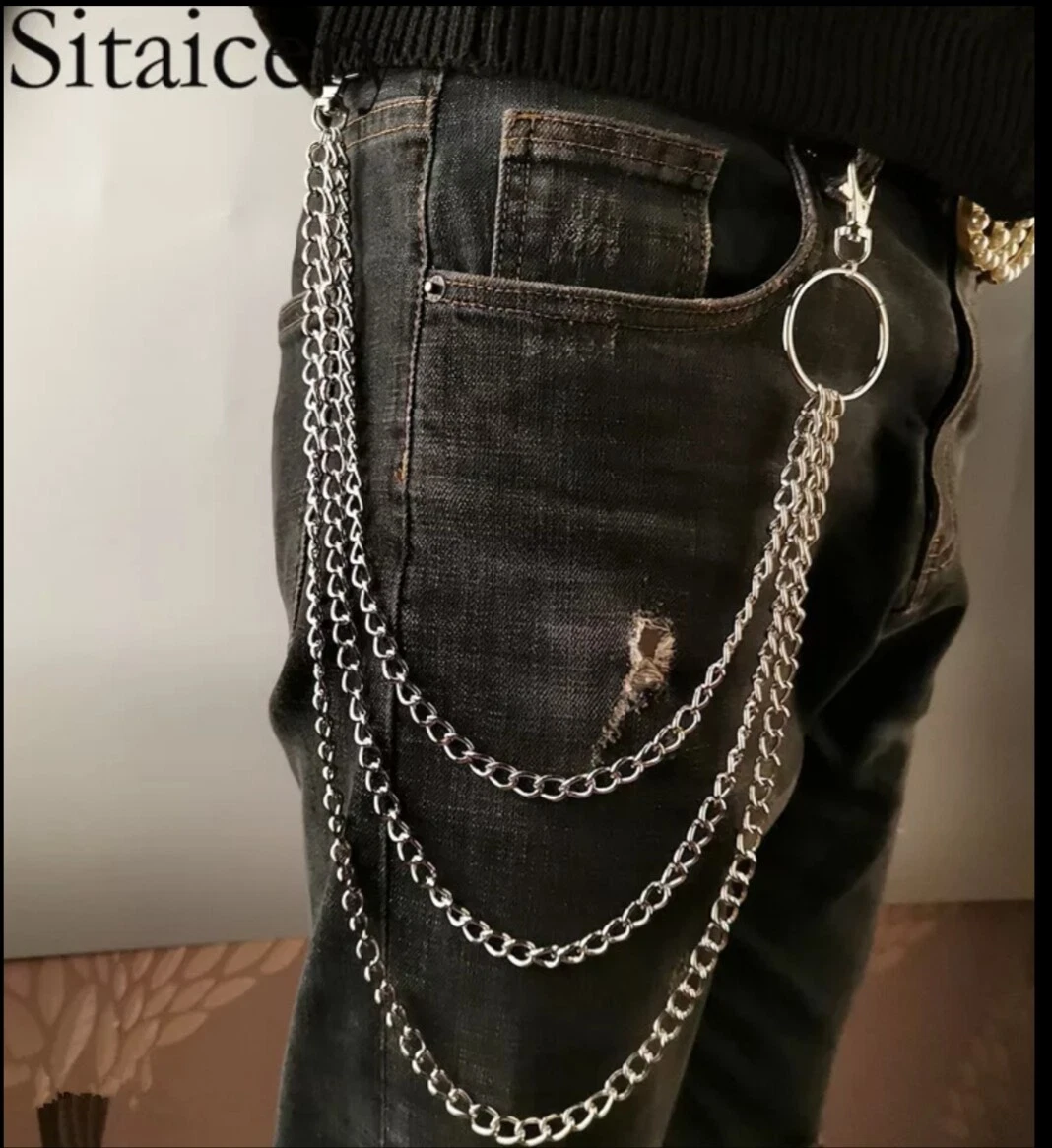 Wallet Chain Pants Bag Chains Silver Gold Fashion Accessories DIY 90s Style