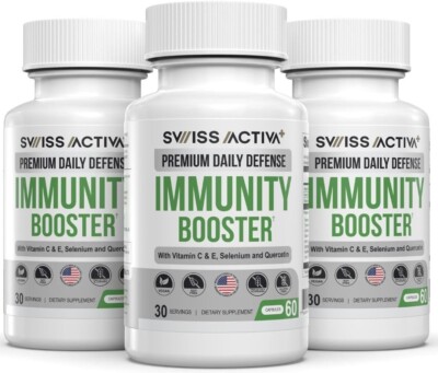 3PK Swiss Activa+ Immune Lymphatic Support Supplement Beta-Glucan Reishi Soursop