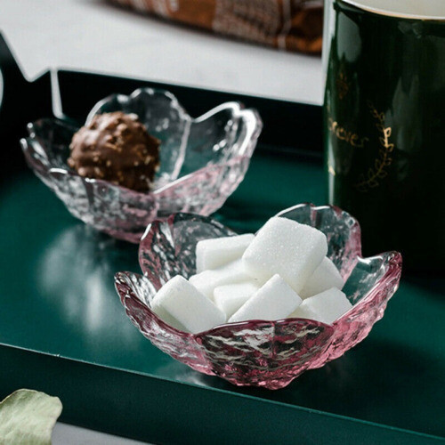 Glass Square Plates 6-Piece Leopard Print Glass Plate Set - 7.8