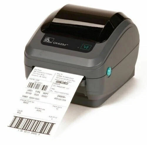 Zebra GK420D Direct Thermal Barcode Label Printer GK42-202510-001 USB Desktop - Image 2 of 4