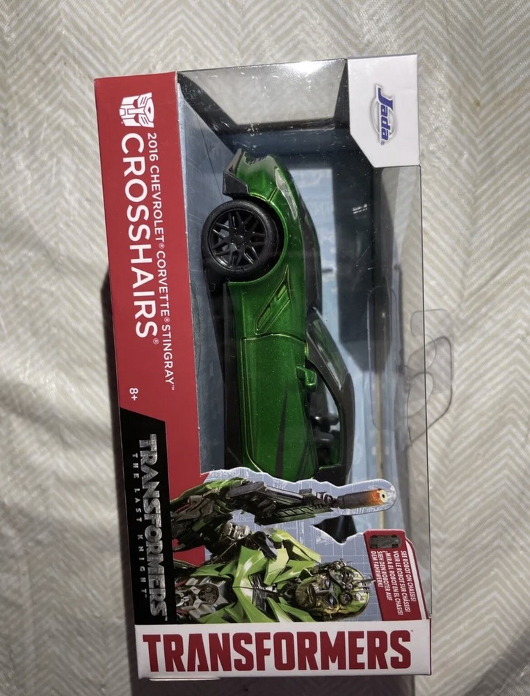New Jada 2022 Scale Transformers Crosshairs 2016 Chevy Corvette Stingray