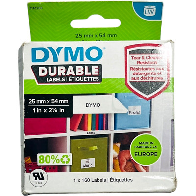 DYMO Durable Labels 25mm x 54mm / 1'' x 2 1/8'' - 160 Labels
