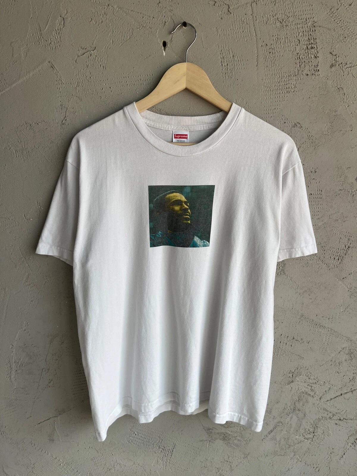 SUPREME New York Marvin Gaye T Shirt Blanc Homme Medium Made In USA