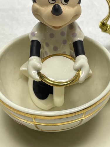 Lenox Disney A Teacup Ride With Minnie Mouse Christmas Ornament NO BOX / RARE - Picture 3 of 16