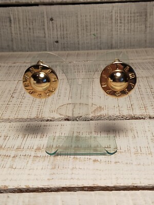 Boucles D'oreilles Clips Vintage Printemps – Métal Doré Mat, Style Printanier, Occasion