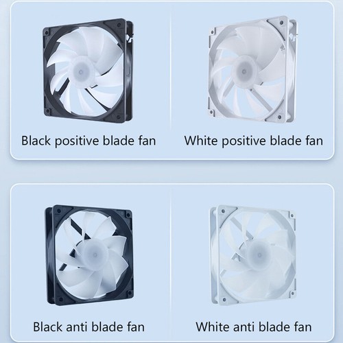 120mm PC Case Fan 12V Big 4p 1200rpm RGB Desktop Computer Heat Dissipation Fans - Afbeelding 10 van 16