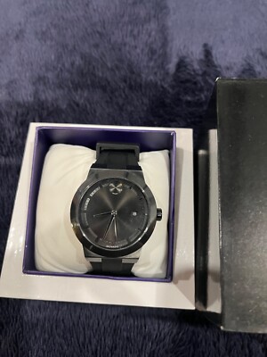 New Movado Bold Fusion Black Chronograph Dial Black Men's