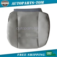 Driver Bottom Replacement Leather Seat Cover Fit For 2003-2007 Hummer H2 Gray