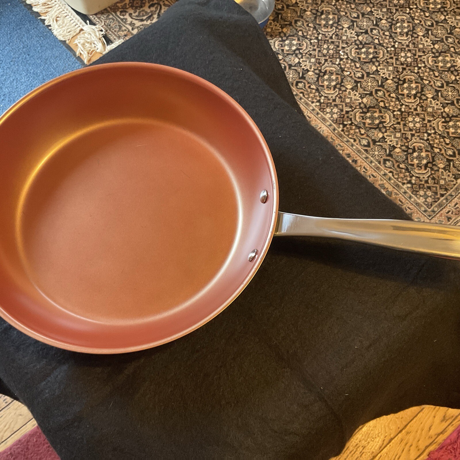 Nuwave Perfect Green 10.5” Skillet Fry Pan W/ Duration 32010 Copper eBay